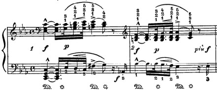 Beethoven Pathetique Sonata mm 1-2