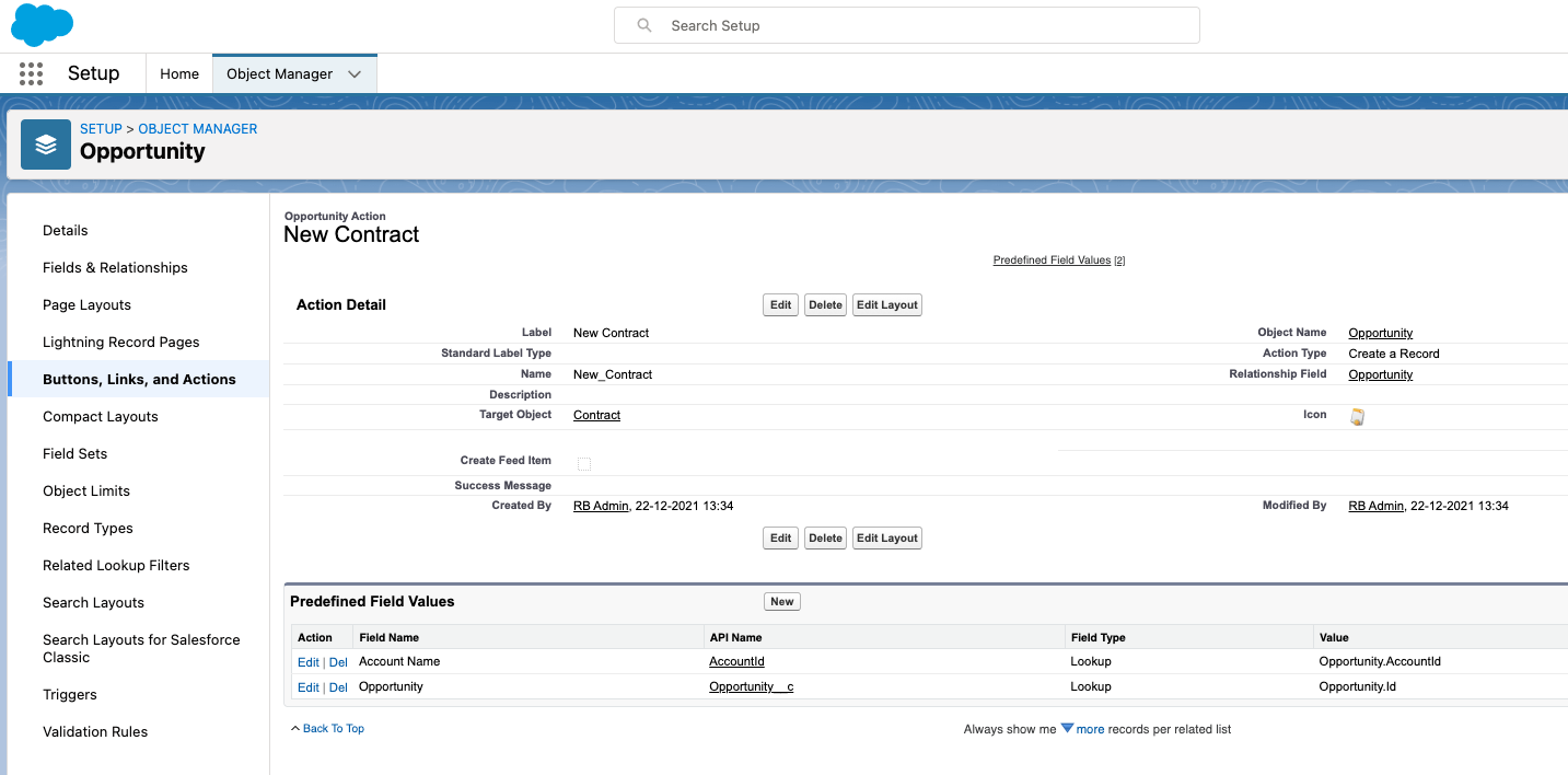 New Contract Result