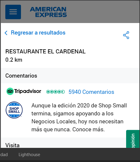 "Modal" de como se muestra