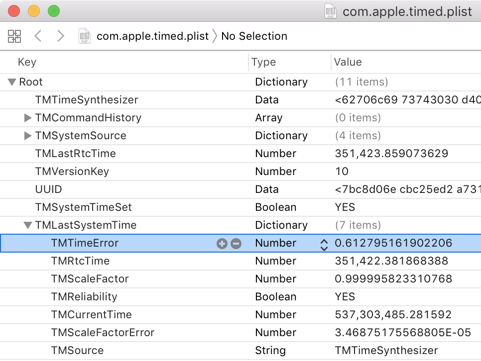 Xcode screenshot of mentioned plist