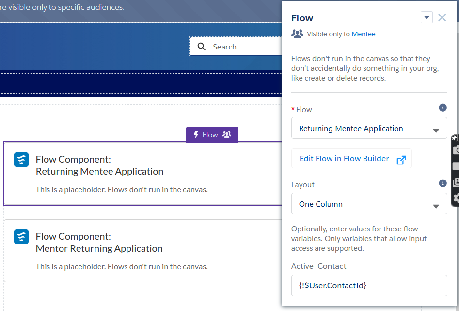 Drag and Drop Flow Component with Active_Contact custom input